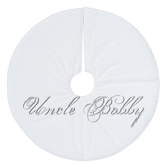 Jupon De Sapin En Molleton Script monogramme (Devant)