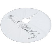 Jupon De Sapin En Molleton Script monogramme (Angle)
