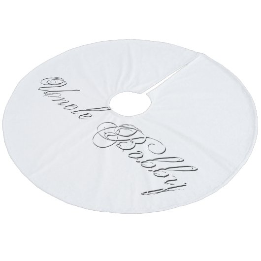 Jupon De Sapin En Molleton Script monogramme (Angle)