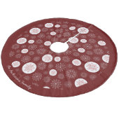 Jupon De Sapin En Molleton Whimsical Hand Drawn Snowflake Pattern  (Angle)