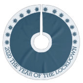 Jupon De Sapin En Polyester Brossé 2020 l'année du blocage (Devant)