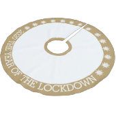 Jupon De Sapin En Polyester Brossé 2020 l'année du blocage (Angle)