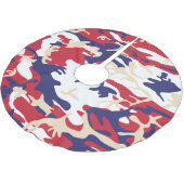 Jupon De Sapin En Polyester Brossé 4th of July, Independence day, Camouflage Beige (Angle)