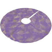 Jupon De Sapin En Polyester Brossé Abstrait d'or violet (Angle)