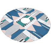 Jupon De Sapin En Polyester Brossé Abstrait moderne : Style géométrique sans couture (Angle)