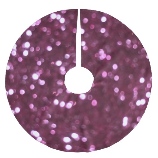 Jupon De Sapin En Polyester Brossé Abstrait rose, lumières déconcentrées bokeh. (Devant)