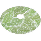 Jupon De Sapin En Polyester Brossé Abstrait vert fleuri, arrière - plan sans soudure. (Angle)