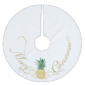 Jupon De Sapin En Polyester Brossé Accueil ananas Noël (Devant)