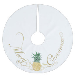 Jupon De Sapin En Polyester Brossé Accueil ananas Noël
