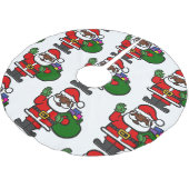 Jupon De Sapin En Polyester Brossé afrique noir santa claus xmas (Angle)