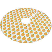 Jupon De Sapin En Polyester Brossé Agréable agrumes d'orange (Angle)