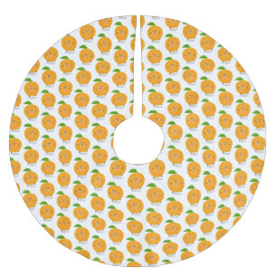 Jupon De Sapin En Polyester Brossé Agréable agrumes d'orange