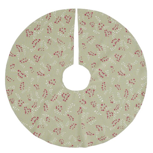 Jupon De Sapin En Polyester Brossé Agritourisme sauge vert rustique feuillage motif m (Devant)