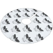 Jupon De Sapin En Polyester Brossé Aigle de silhouette (Angle)