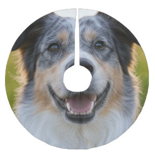 Jupon De Sapin En Polyester Brossé Ajouter une Personnaliser photo pour animaux domes