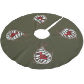 Jupon De Sapin En Polyester Brossé Alexandre la jupe de l'arbre cardinal (Angle)