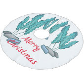 Jupon De Sapin En Polyester Brossé Algues bleues Thunder_Cove (Angle)