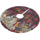 Jupon De Sapin En Polyester Brossé Alice au pays des merveilles Mad Cheshire Chat (Angle)