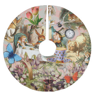 Jupon De Sapin En Polyester Brossé Alice au pays des merveilles Tea Party Art