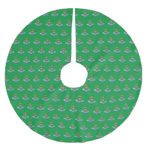 Jupon De Sapin En Polyester Brossé Alien dans son petit vaisseau spatial