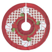 Jupon De Sapin En Polyester Brossé Amants de base-ball de Joyeux Noël (Devant)