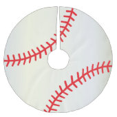 Jupon De Sapin En Polyester Brossé Amants de base-ball de Joyeux Noël (Devant)