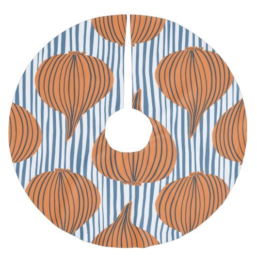 Jupon De Sapin En Polyester Brossé Ampoules d'oignon dessinées à la main, papier pein (Devant)