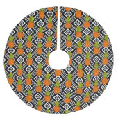 Jupon De Sapin En Polyester Brossé Ananas géométriques (Devant)