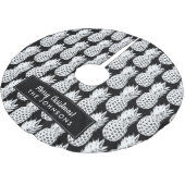 Jupon De Sapin En Polyester Brossé Ananas personnalisé motif Noël (Angle)