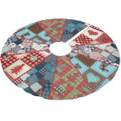 Jupon De Sapin En Polyester Brossé Ancien Pays Motif courbé (Angle)