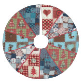 Jupon De Sapin En Polyester Brossé Ancien Pays Motif courbé (Devant)