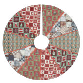 Jupon De Sapin En Polyester Brossé Ancien Pays Motif courbé (Devant)