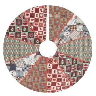 Jupon De Sapin En Polyester Brossé Ancien Pays Motif courbé