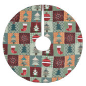 Jupon De Sapin En Polyester Brossé Ancien Pays Motif courbé (Devant)