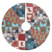 Jupon De Sapin En Polyester Brossé Ancien Pays Motif courbé (Devant)
