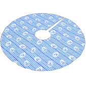 Jupon De Sapin En Polyester Brossé Ancre d'aquarelle Monogramme Motif 1 (Angle)