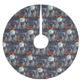 Jupon De Sapin En Polyester Brossé Anglais Setter Halloween Éffrayant (Devant)