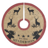 Jupon De Sapin En Polyester Brossé Animaux des bois (Devant)