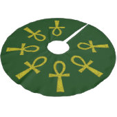 Jupon De Sapin En Polyester Brossé Ankh Jaune (Angle)