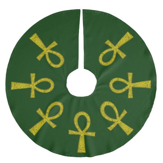 Jupon De Sapin En Polyester Brossé Ankh Jaune (Devant)