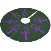Jupon De Sapin En Polyester Brossé Ankh Violet (Angle)