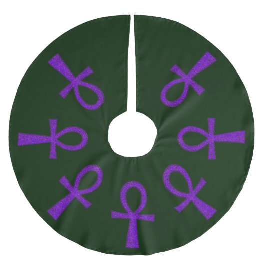 Jupon De Sapin En Polyester Brossé Ankh Violet (Devant)
