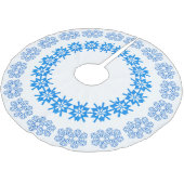 Jupon De Sapin En Polyester Brossé Anneaux de snowflacon (Angle)