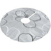 Jupon De Sapin En Polyester Brossé Apple Blossom Dream : Ornement Abstrait (Angle)