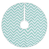 Jupon De Sapin En Polyester Brossé Aqua Chevron (Devant)