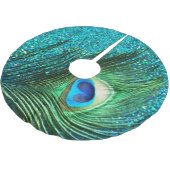 Jupon De Sapin En Polyester Brossé Aqua Peacock unique (Angle)