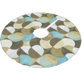 Jupon De Sapin En Polyester Brossé Aquarelle Abstraite dessinée (Angle)