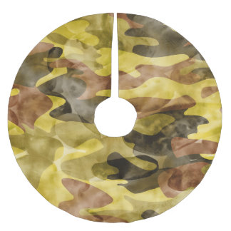 Jupon De Sapin En Polyester Brossé Aquarelle Abstraite : Teinture de camouflage