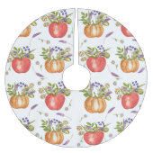 Jupon De Sapin En Polyester Brossé Aquarelle d'automne, Composition transparente. (Devant)