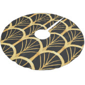 Jupon De Sapin En Polyester Brossé Aquarelle d'impression or dessinée à la main (Angle)